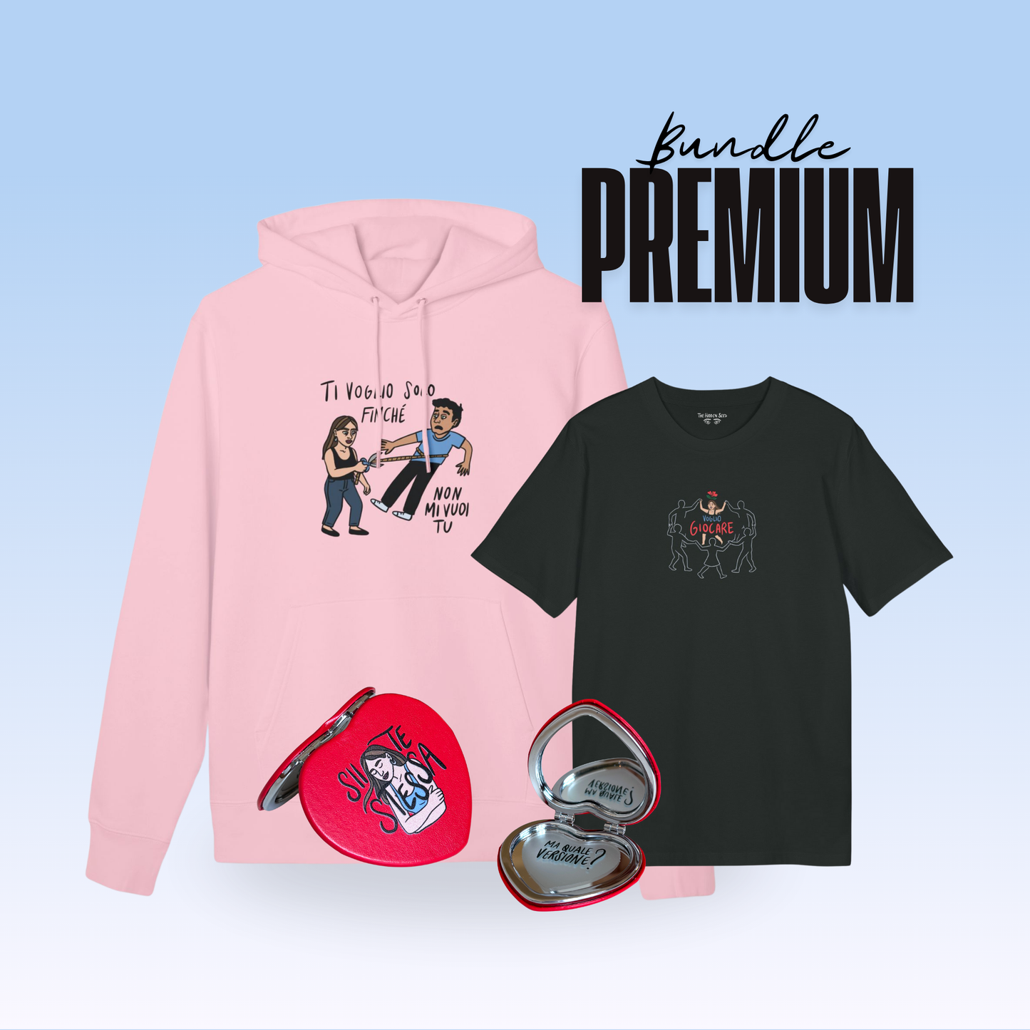 Bundle PREMIUM: Felpa, T-Shirt & Specchietto