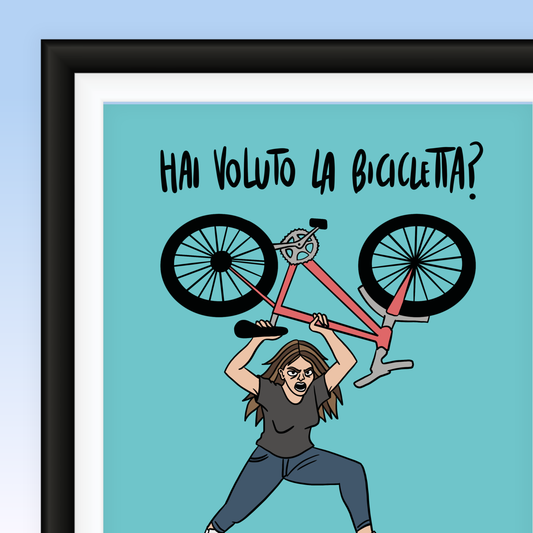 Poster BICICLETTA A4