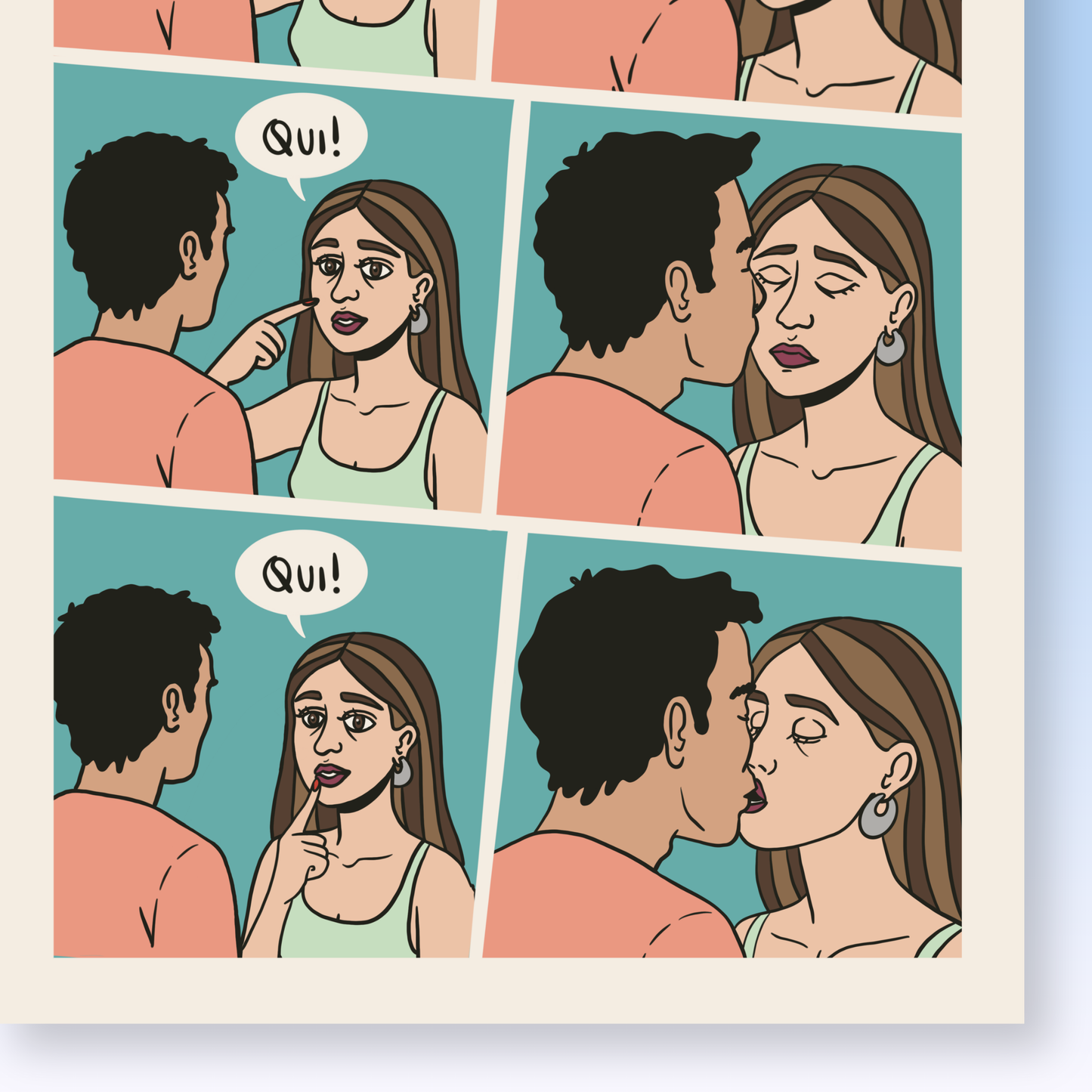 Poster BACIAMI QUI A3