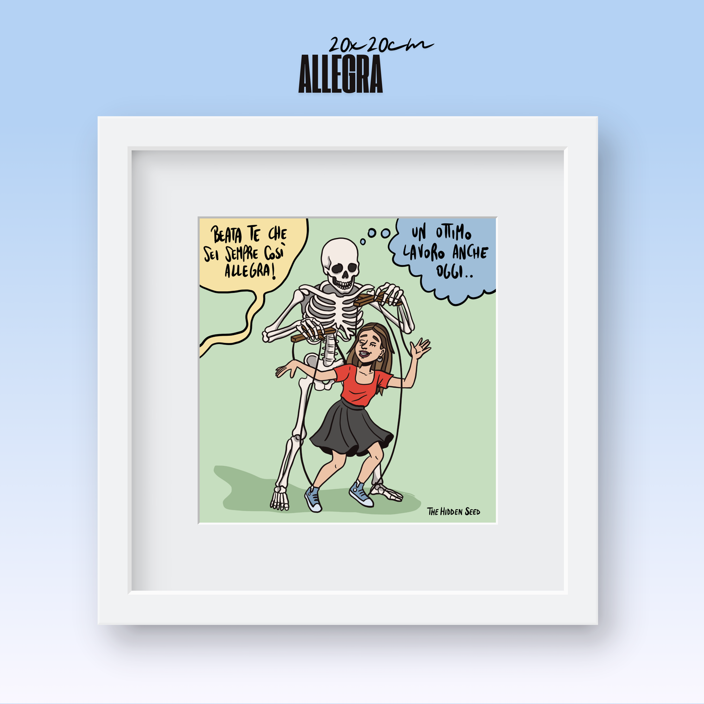 Poster ALLEGRA 20x20cm