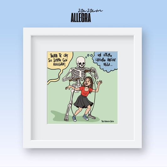 Poster ALLEGRA 20x20cm