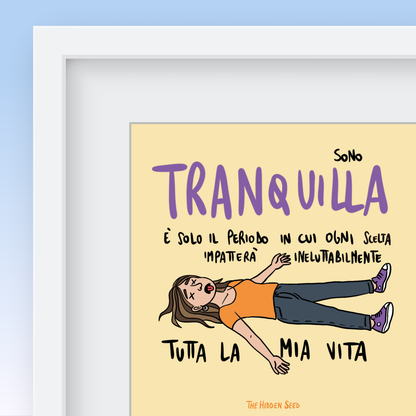 Poster TRANQUILLA 20x20cm